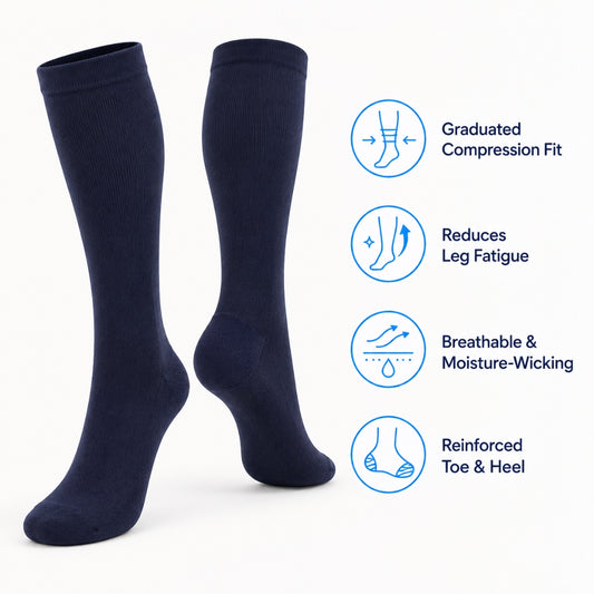 Circula Compression Socks – snug all-day leg support for long shifts and travel