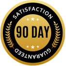 90-day satisfaction guarantee
