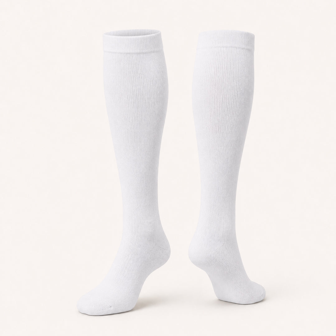 Circula Compression Socks in white – knee-high support socks by WeRelieve