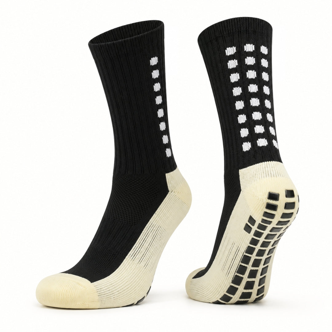 Stabila Compression Socks in black – over-the-calf grip sole compression socks by WeRelieve