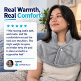 Ian M.’s testimonial about ThermaWrap Pro, with his portrait.