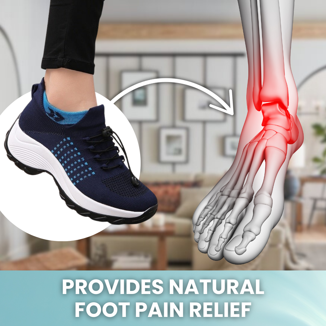 Air cushion orthopedic shoes providing natural foot pain relief, designed for maximum comfort and support, perfect orthopedic shoes for women seeking daily mobility improvement.