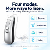 GoSound Common, Restaurant, Traffic and Motion listening modes