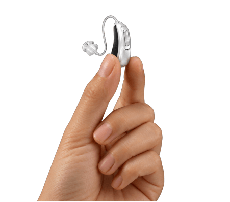 Portrait accompanying the hearing aid satisfaction guarantee
