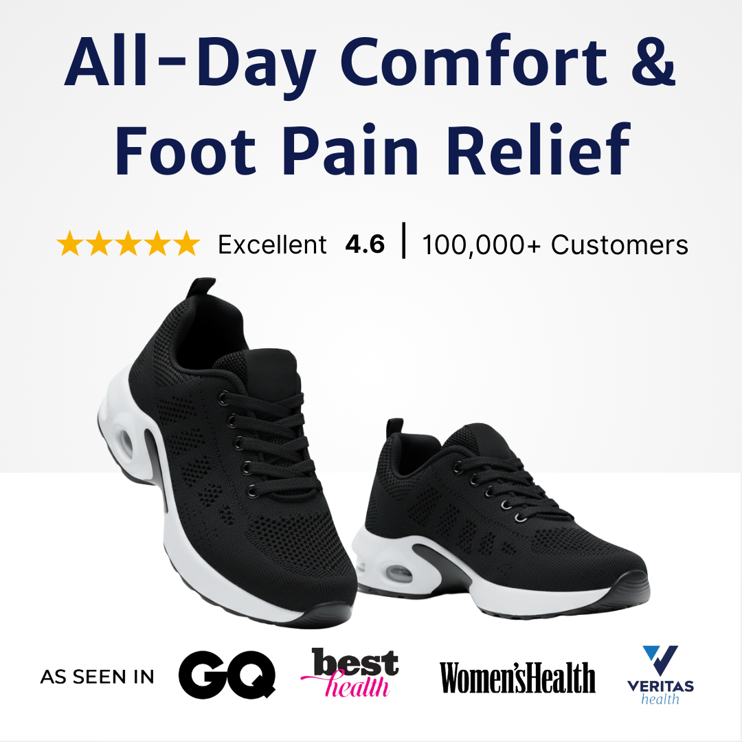 orthopedic shoes displayed as a pair on a plain background showing overall design and silhouette