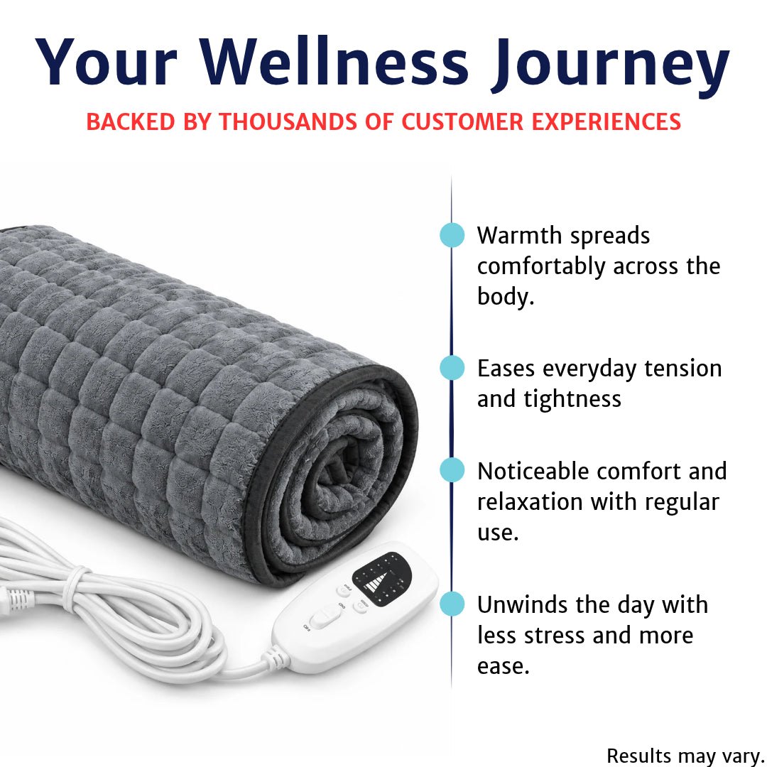 ThermaPad Flex warmth and relaxation benefits illustration