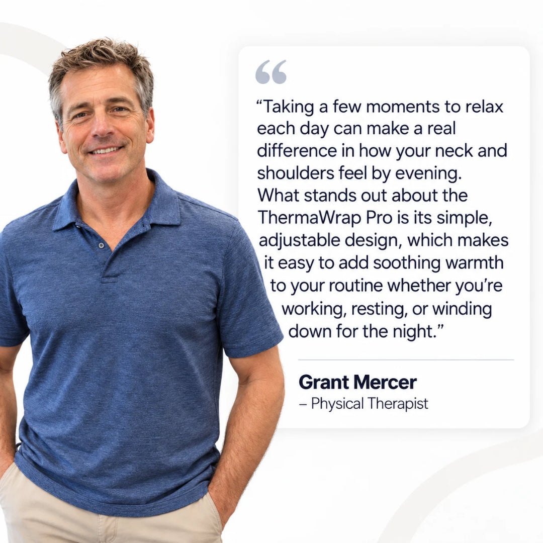 ThermaWrap Pro physical therapist testimonial graphic